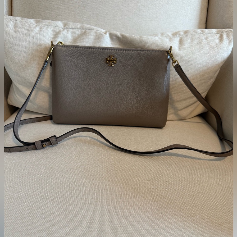 Tory Burch Leather Crossbody bag, dark grey